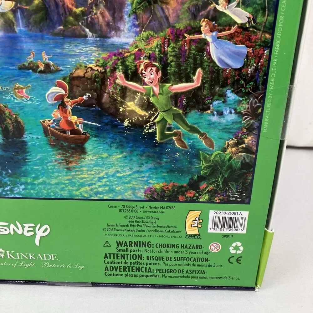 Disney Thomas Kinkade Peter Pan‎ Neverland Puzzle 750 Pc Fantasy Collectible